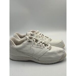 Nike Air Walking Shoes White Leather Vintage 2000 Low Top 182003-110 Mens 13